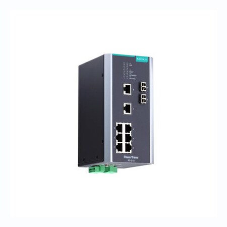 Moxa Iec 61850-3 Mgd Eth. Swtch W/ 8 10/100Baset(X)Ports, Pt-510-Mm-Lc-Hv PT-510-MM-LC-HV